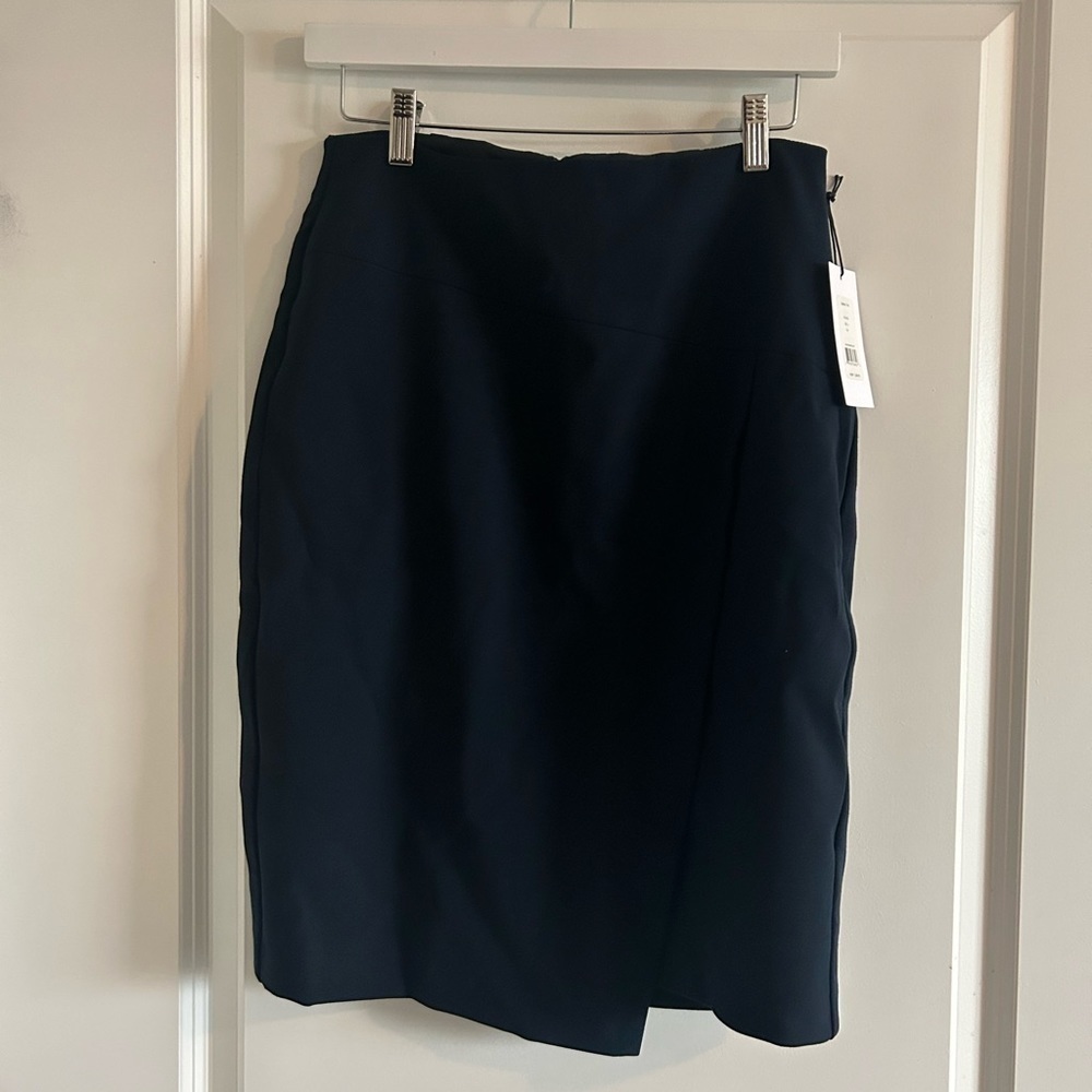 Nwt Bailey 44 Lavinia Skirt Asymmetrical Hem Wrap Front Twilight Size 4 - Picture 1 of 6